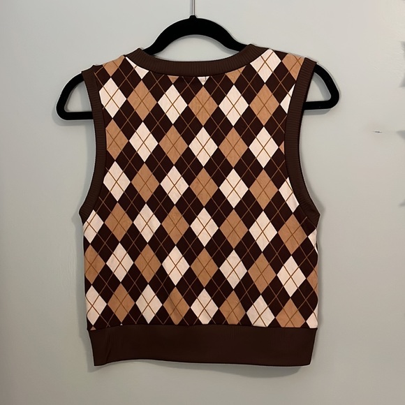 Argyle Brown Tank Top (Urban Episode)/ Large - Picture 2 of 3